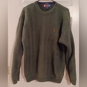 L Dark green Chaps by Ralph Lauren pullover sweater